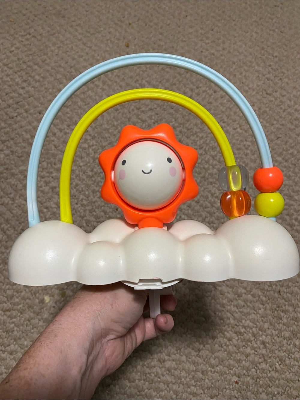 Skip Hop activity center rainbow bead replacement toy silver lining cloud